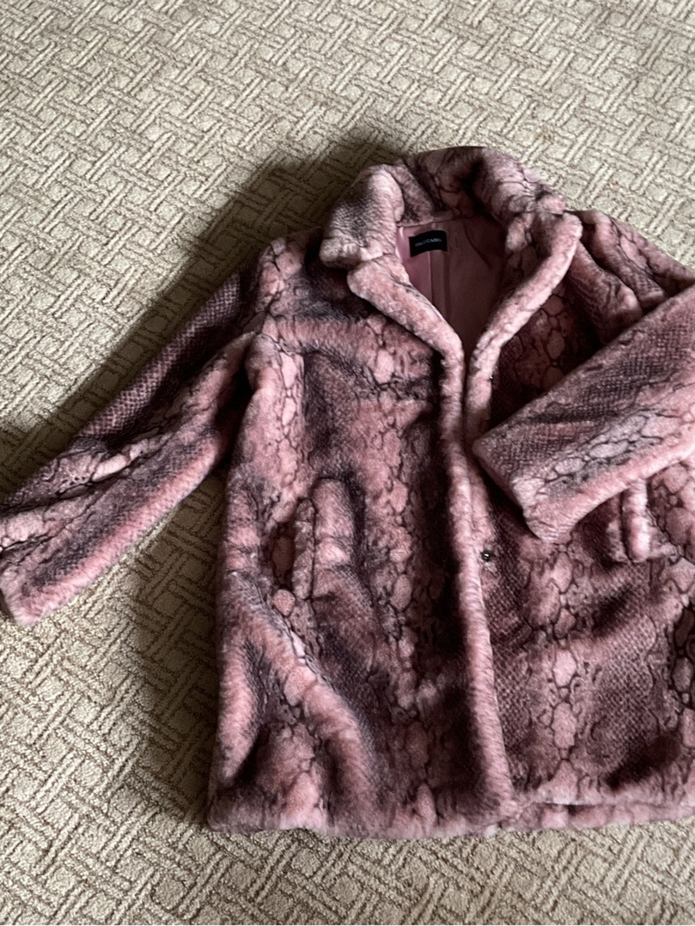 Dolce Cabo Pink Faux Fur Coat